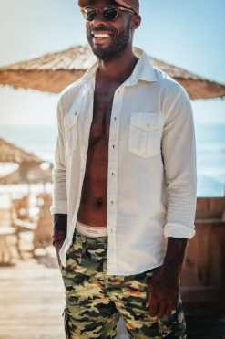 &Sons Coast Long Sleeve Shirt Off-White