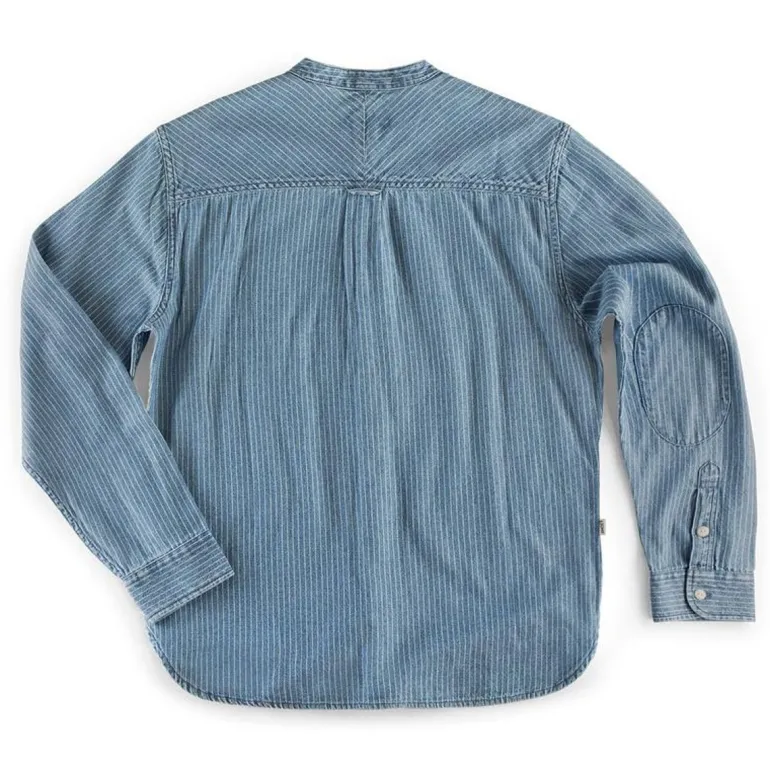&Sons Emerson Shirt Indigo Stripe