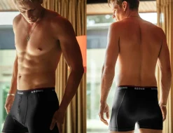 &Sons Essentials Boxer Shorts Black