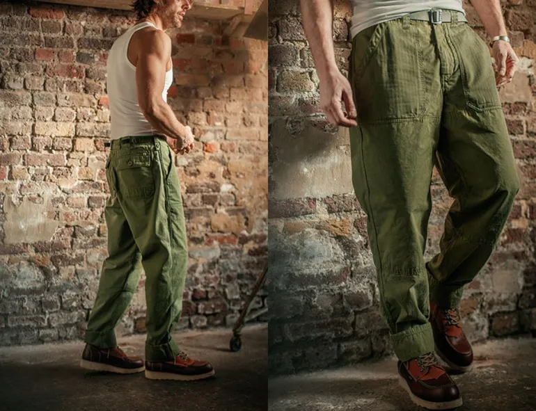 &Sons Fatigue Pant Army Green