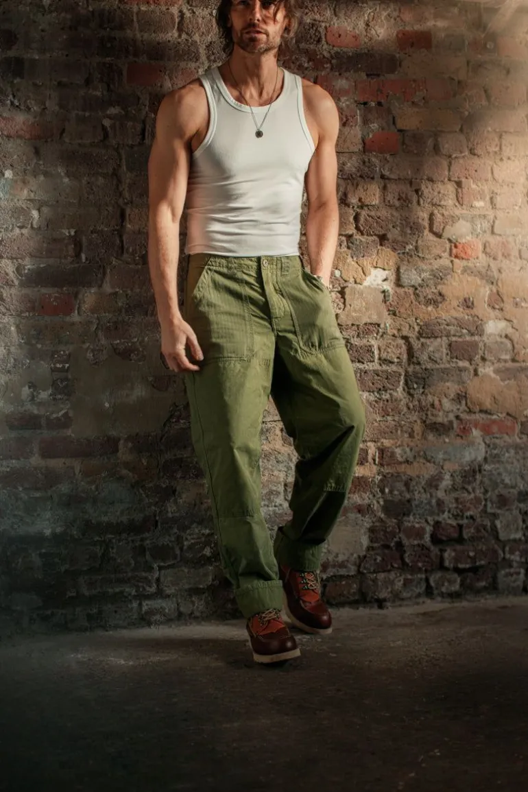 &Sons Fatigue Pant Army Green