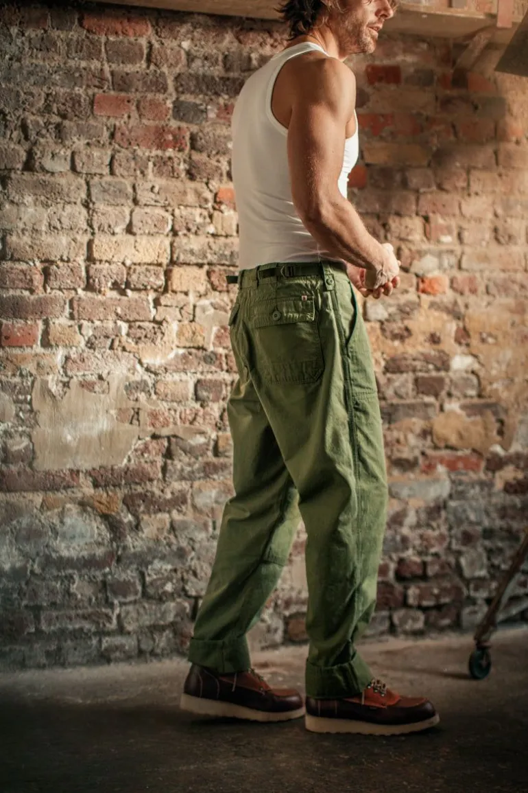 &Sons Fatigue Pant Army Green