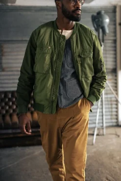 &Sons Harris Bomber Jacket Army Green