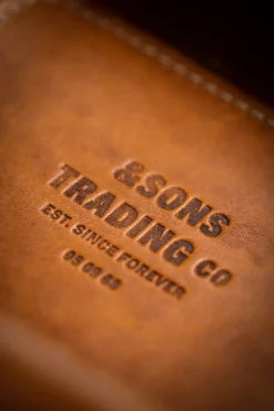 &Sons Leather Tray Tan