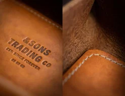 &Sons Leather Tray Tan