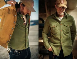 &Sons Lichen Moleskin Shirt Army Green