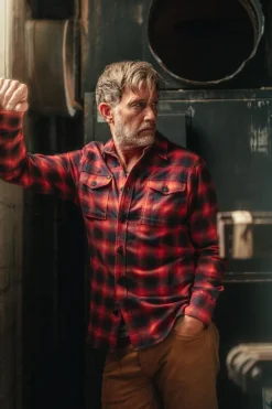 &Sons Logger Shirt Red