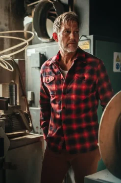 &Sons Logger Shirt Red