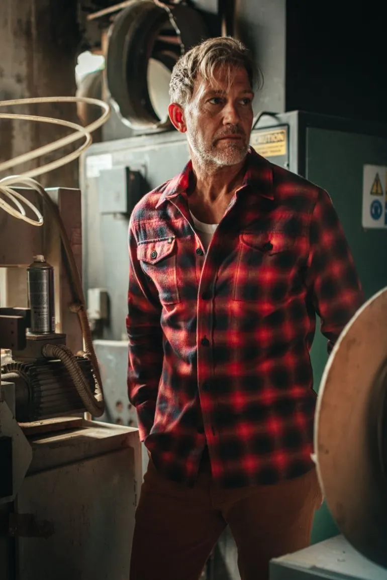 &Sons Logger Shirt Red