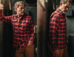 &Sons Logger Shirt Red