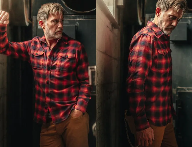 &Sons Logger Shirt Red