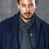 &Sons Midnight Black Dot Scarf