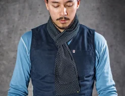 &Sons Midnight Black Dot Scarf