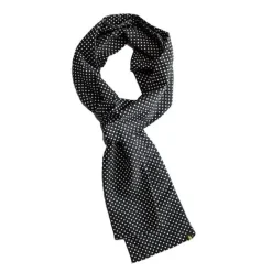 &Sons Midnight Black Dot Scarf