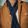 &Sons Navy Scarf