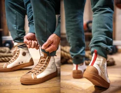 &Sons New Baseline Basketball High Top Raw