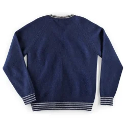 &Sons Old School V-Neck Jumper Navy