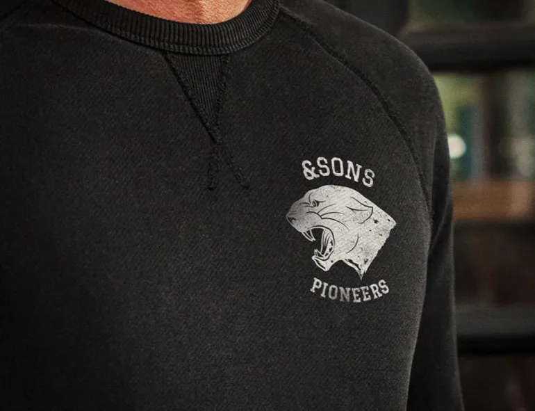&Sons Panther Pioneers Sweatshirt Black