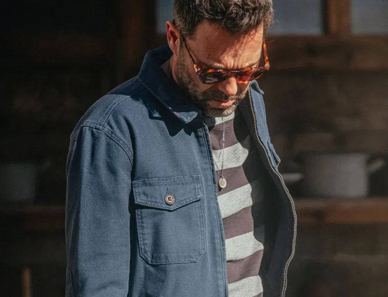 &Sons Papillon T-Shirt Grey Stripe