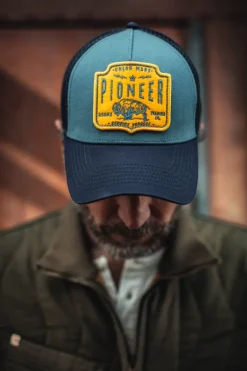&Sons Pioneer Trucker Cap Blue