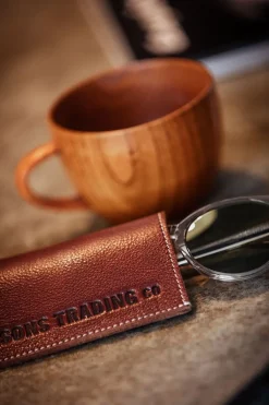 &Sons Pouch Glasses Case Brown