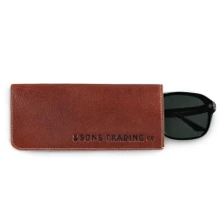 &Sons Pouch Glasses Case Brown
