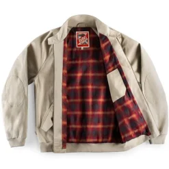 &Sons Rebel Harrington Jacket Stone