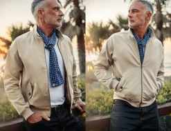 &Sons Rebel Harrington Jacket Stone