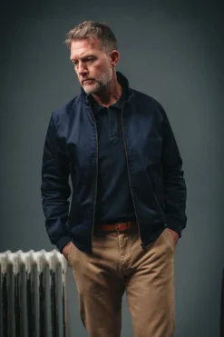 &Sons Rebel Harrington Jacket Navy