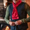 &Sons Red Ikat Scarf