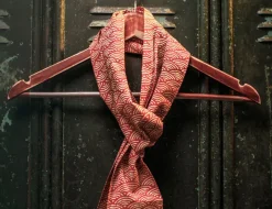 &Sons Red Waves Scarf