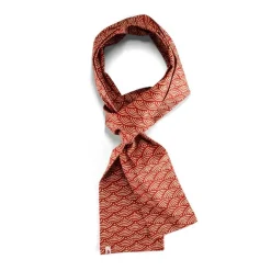 &Sons Red Waves Scarf