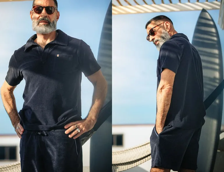 &Sons Solar Polo Navy