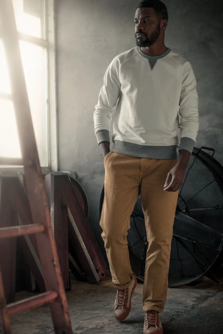 &Sons Stone White Sweatshirt