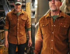 &Sons Sunday Shirt Corduroy Tan