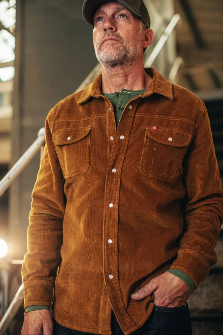 &Sons Sunday Shirt Corduroy Tan