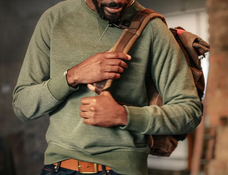 &Sons Surplus Green Sweatshirt