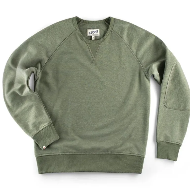 &Sons Surplus Green Sweatshirt