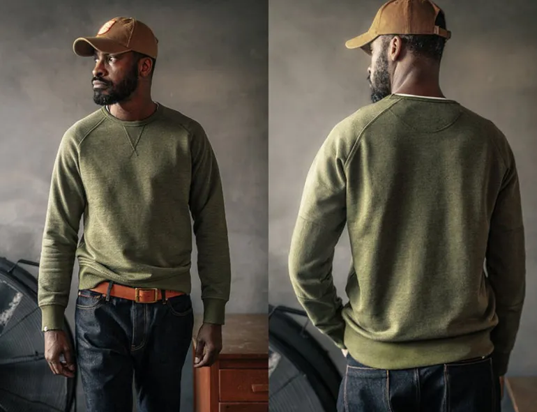&Sons Surplus Green Sweatshirt