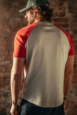 &Sons The Chariot Henley Shirt Raw/Red