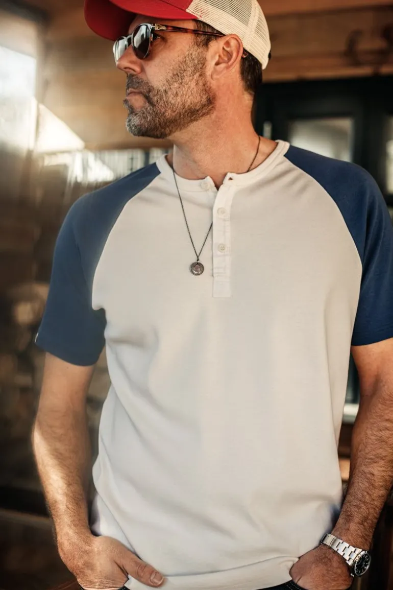 &Sons The Chariot Henley Shirt Raw/Indigo