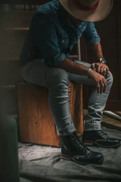 &Sons The Drover Boot Black