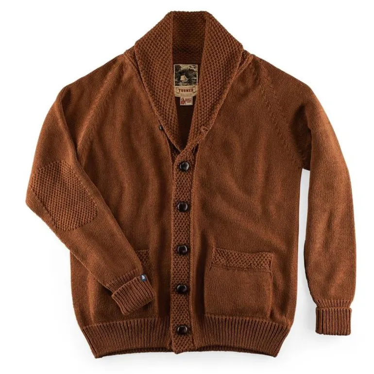 &Sons Turner Cardigan Rust