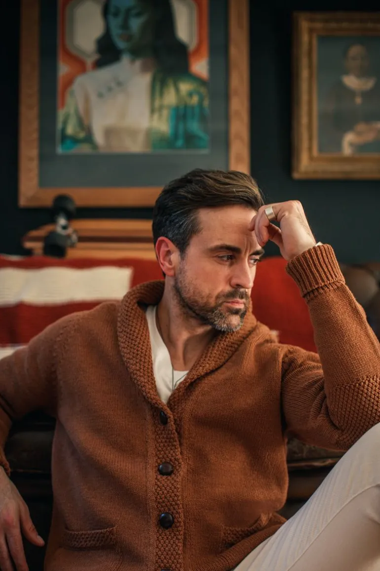 &Sons Turner Cardigan Rust