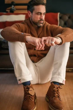 &Sons Turner Cardigan Rust