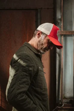 &Sons Union Trucker Cap Vintage Red