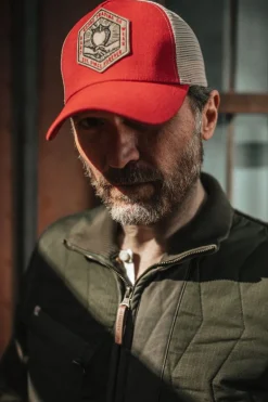 &Sons Union Trucker Cap Vintage Red