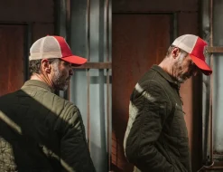 &Sons Union Trucker Cap Vintage Red