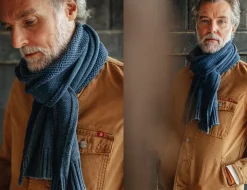 &Sons Vale Scarf Indigo