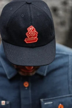 &Sons Woollen Snap Cap Navy
